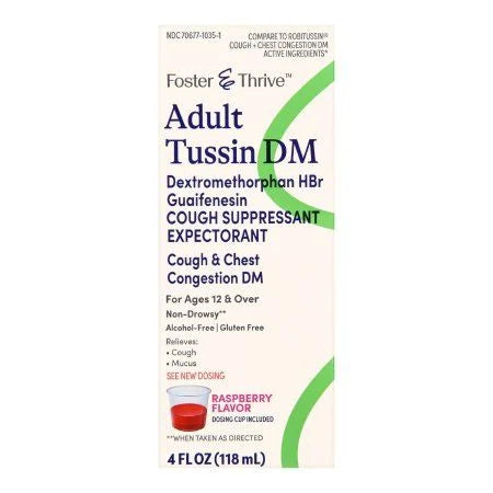Adult Tussin DM Cough Suppressant Expectorant (8oz)