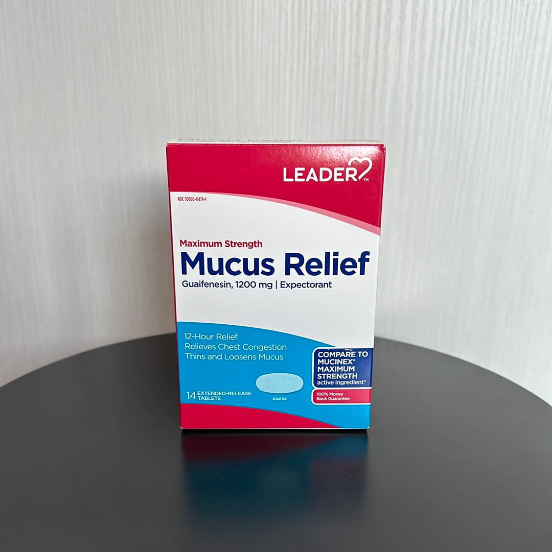 Mucus Relief Er (Guaifenesin) 1,200 Mg Tablet