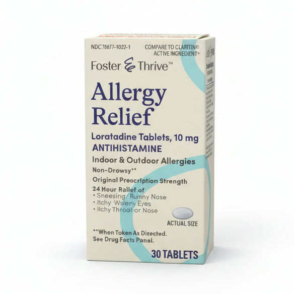 Allergy Relief Antihistamine Loratadine 10mg (30 Tablets)
