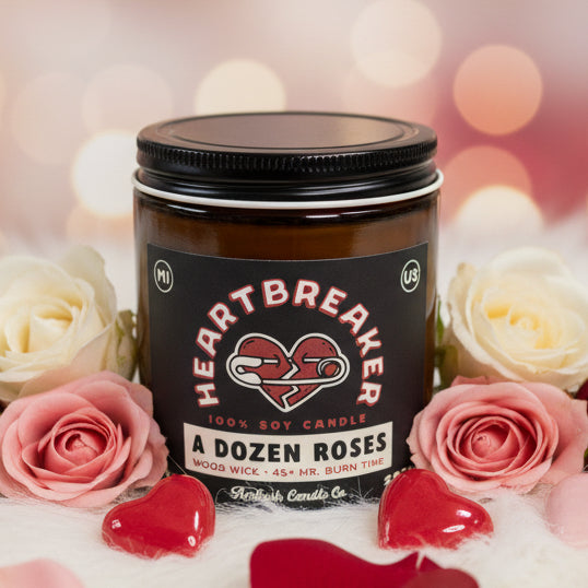 Heartbreaker A Dozen Roses Candle