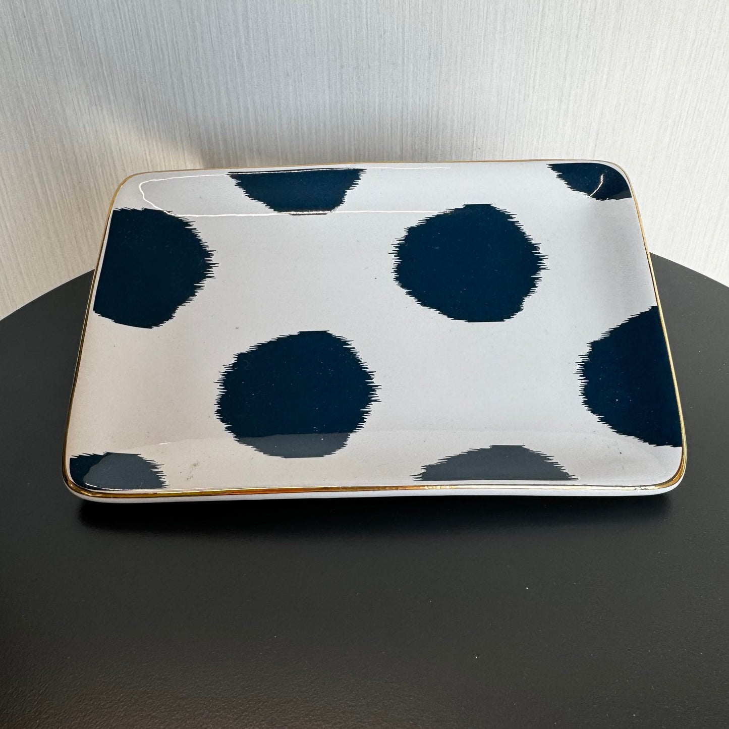 Indigo Dot Trinket Tray