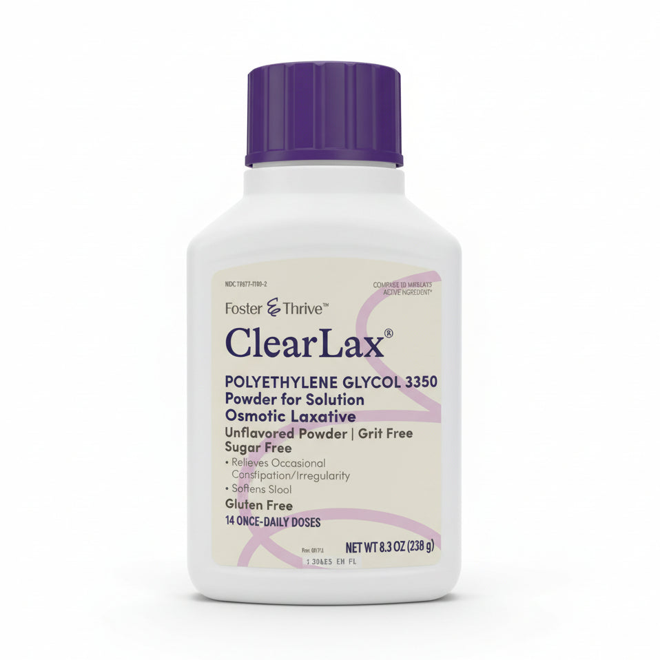 ClearLax Polyethylene Glycol 3350 Powder Solution Osmotic Laxative