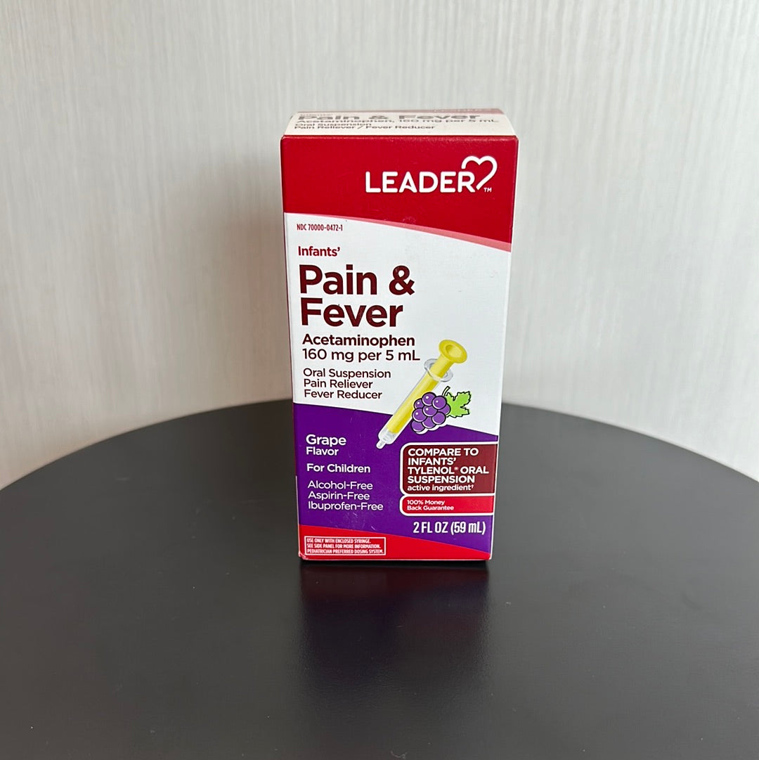 Infant Pain & Fever (Acetaminophen) 160 Mg/5 Ml Suspension