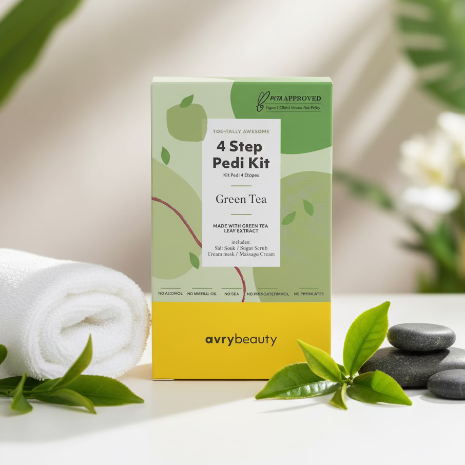 Green Tea 4 Step Pedi Kit