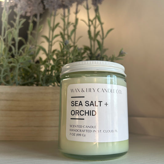 Sea Salt + Orchid Candle