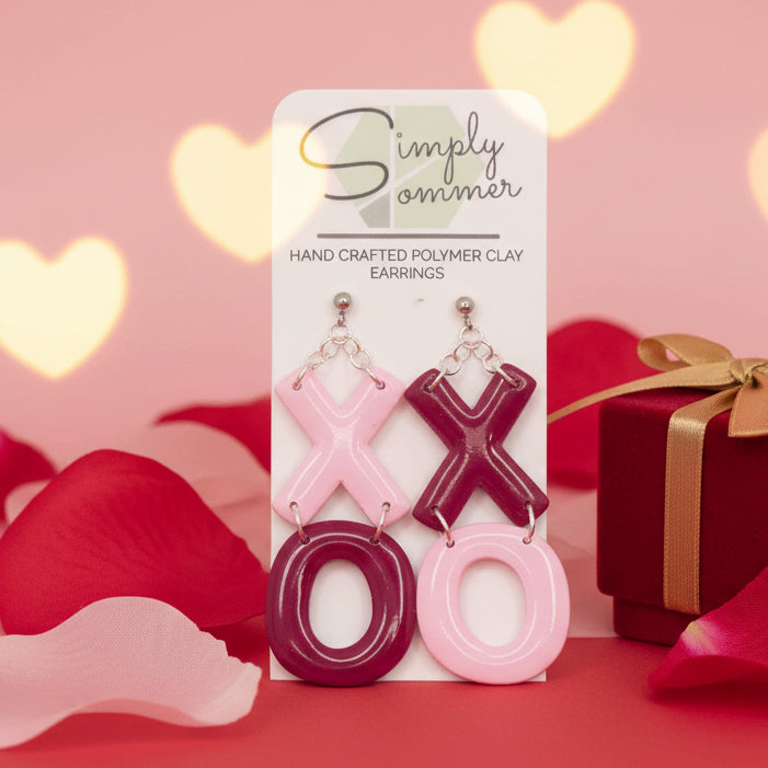XOXO Valentines Day Ball Stud (large)