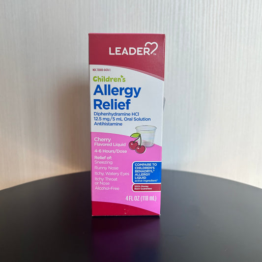 Children's Allergy Relief (Diphenhydramine) 12.5 Mg/5 Ml Solution
