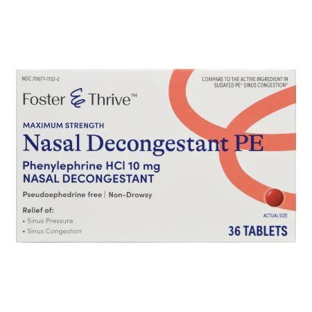 Nasal Decongestant - Maximum Strength- Pseudoephedrine HCL 30mg