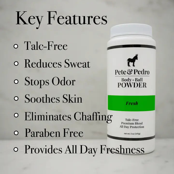 Pete & Pedro Body & Ball Powder Talc-Free All Day Protection (4.4 oz)