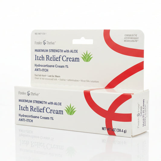 Itch Relief Cream Maximum Strength with Aloe Hydrocortisone Cream 1% Anti-Itch