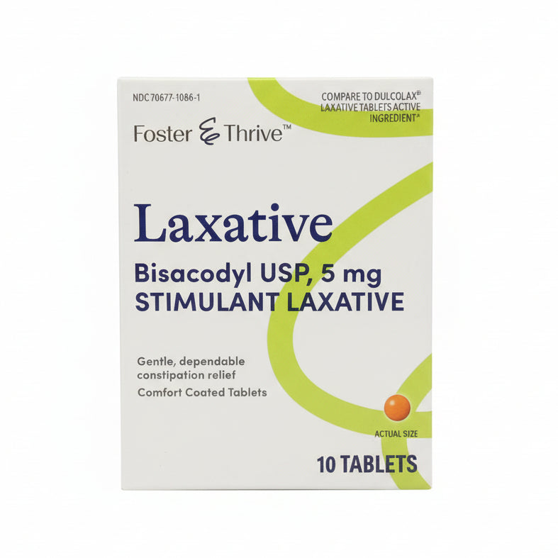 Laxative Bisacodyl USP, 5mg Stimulant Laxative (10 tablets)