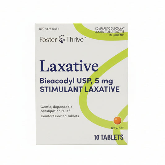 Laxative Bisacodyl USP, 5mg Stimulant Laxative (10 tablets)