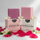 Shampoo & Conditioner Bar Set for Dry, Dehydrated, & Brittle Hair (Rosy Jasmine Scents)