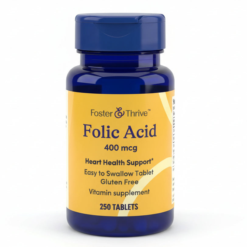 Folic Acid 400 mcg Heart Health Support (250 Tablets)