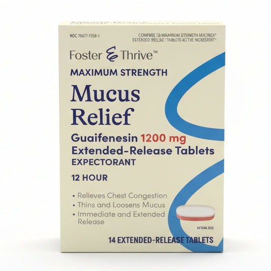 Mucus Relief Maximum Strength Expectorant 1200mg (14 extended release tablets)