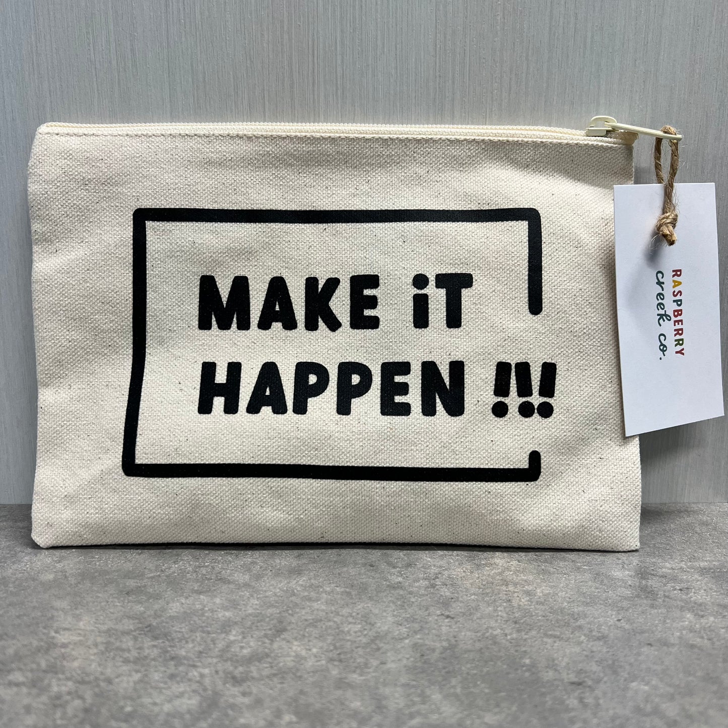 Make It Happen Small Zipper Pouch