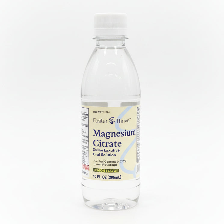 Magnesium Citrate Saline Laxative Oral Solution Lemon Flavor (10 oz)