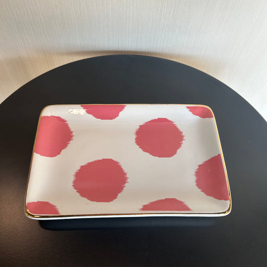 Hibiscus Dot Trinket Tray