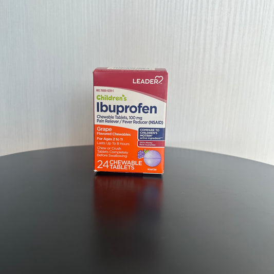 Ibuprofen Jr 100 Mg Chewable Tablet