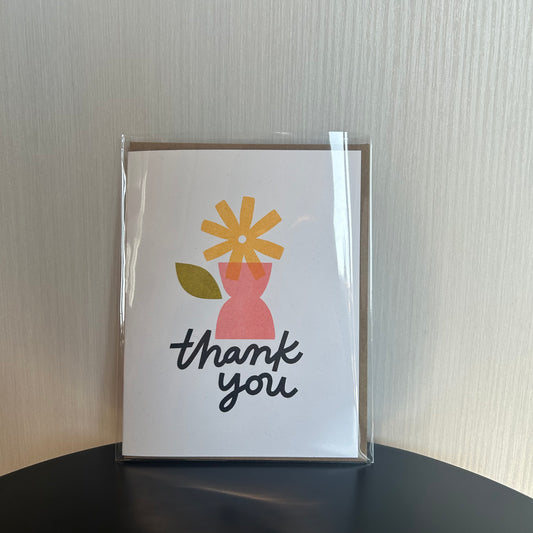 Card - Thank You Flower Vase