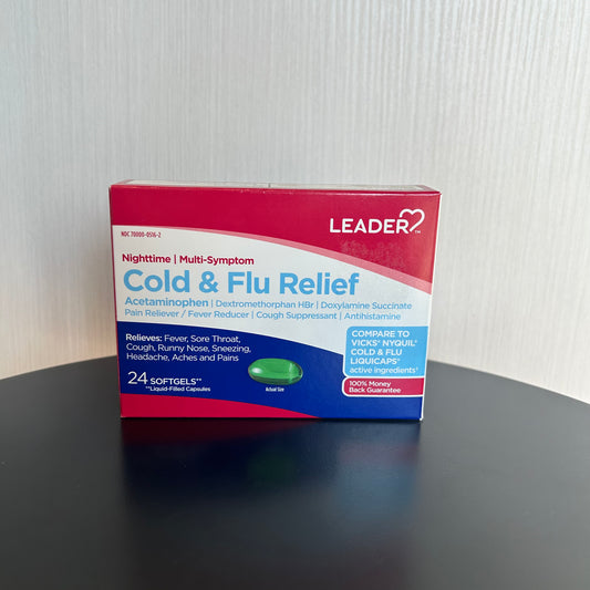 Nighttime Cold & Flu Relief (APAP/Dextro/Doxyl) 325-15-6.25 Mg Capsule