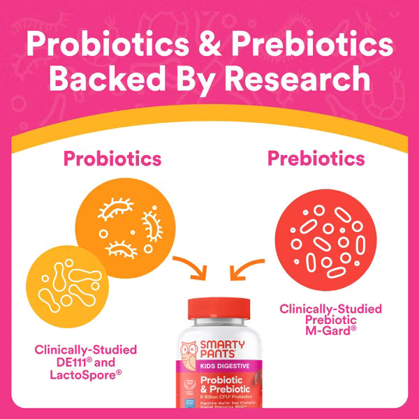 Smarty Pants Kids Digestive Probiotic & Prebiotic
