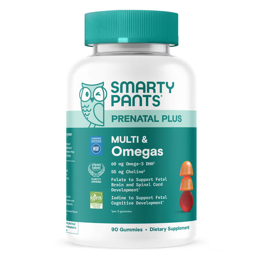 Smarty Pants Prenatal Plus Multivitamin & Omegas (90 Count)