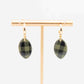 Hoop Ear Stud Dangle Plaid