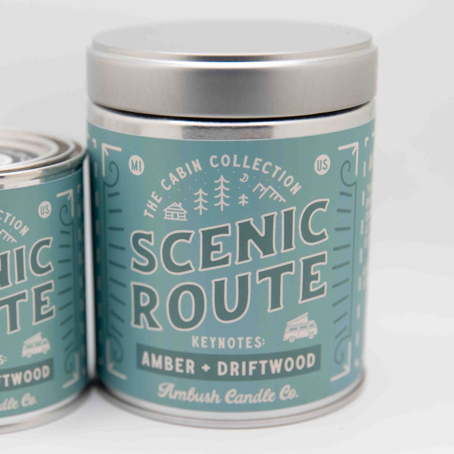 Scenic Route: Amber and Driftwood Candle