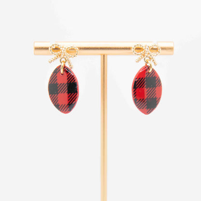 Bow Dangle Plaid