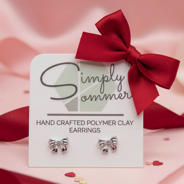 Dainty Gold Plated Bowknot Earring Studs