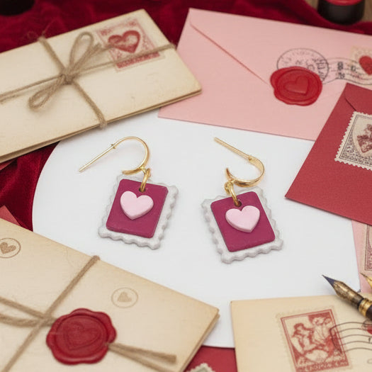 Postage Stamp Hearts