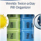 Weekly Twice-a-Day Pill Organizer