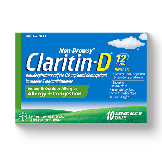 Claritin-D 12 Hour Allergy & Congestion (30 Extended Release Tablets)