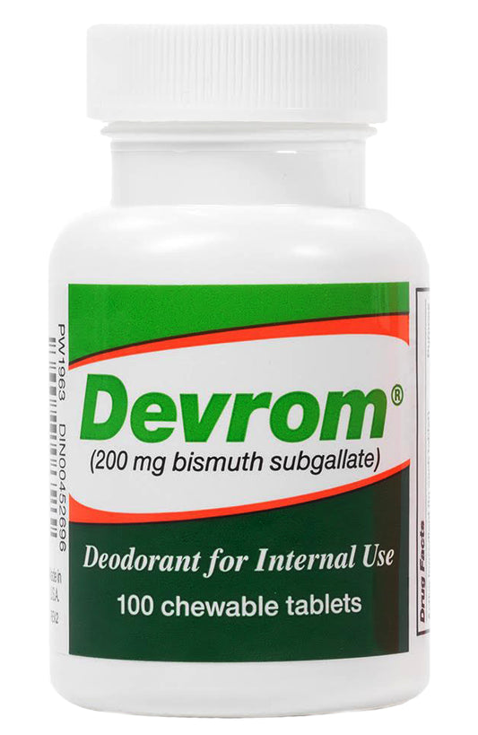 Devrom Chewable Tablets (100 per bottle)