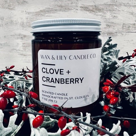 Clove + Cranberry Candle